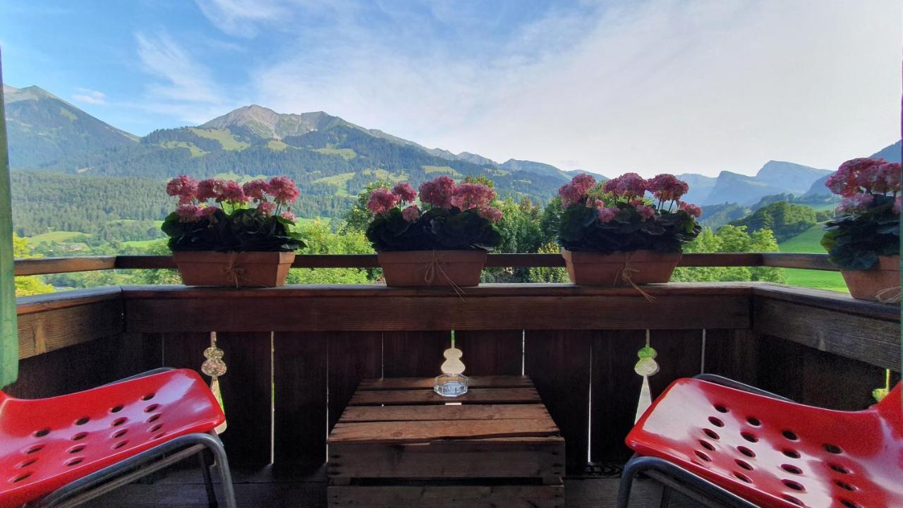 Adlerhorst - Apartment Im Niedersimmental Oey Bagian luar foto