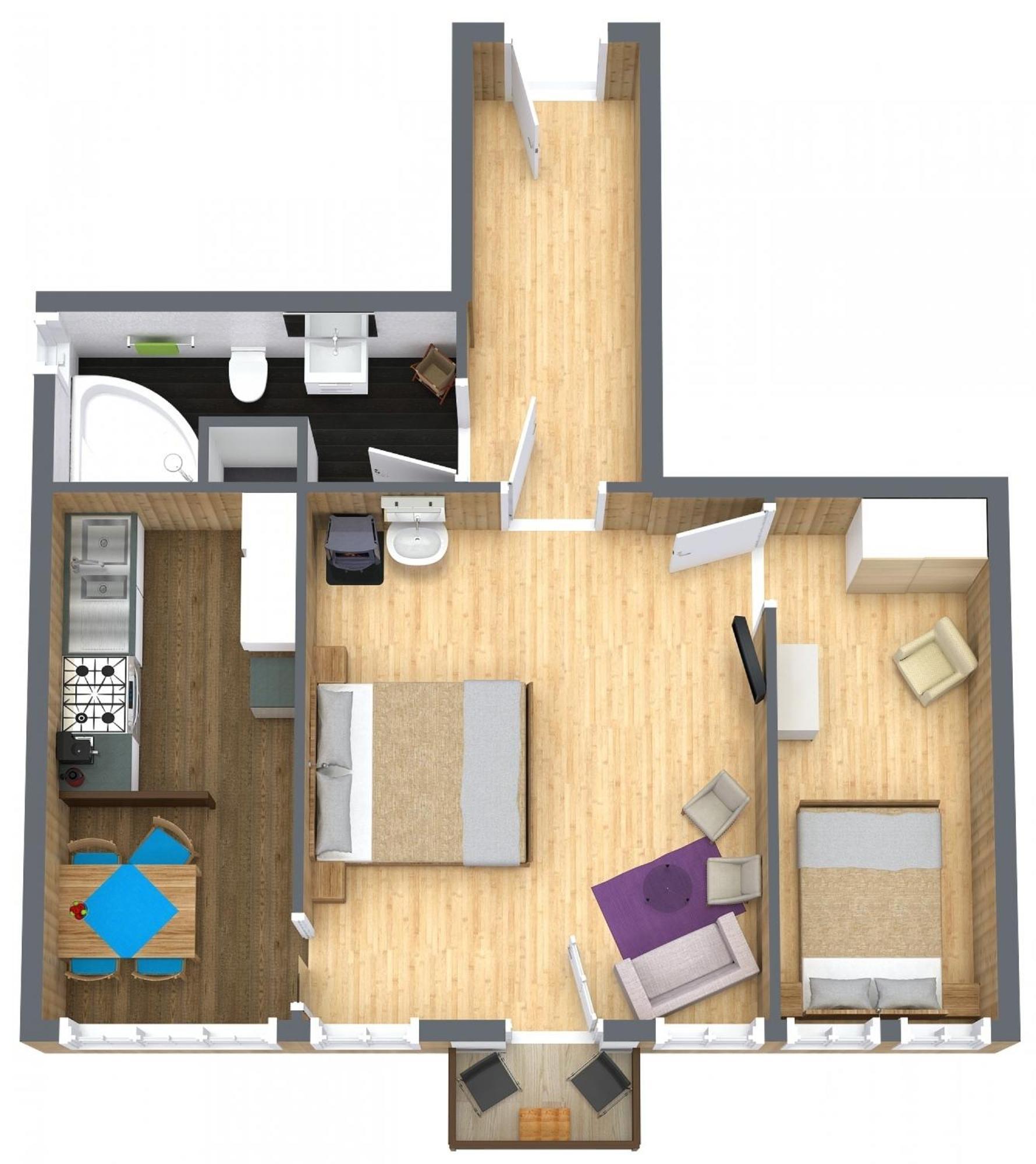 Adlerhorst - Apartment Im Niedersimmental Oey Bagian luar foto